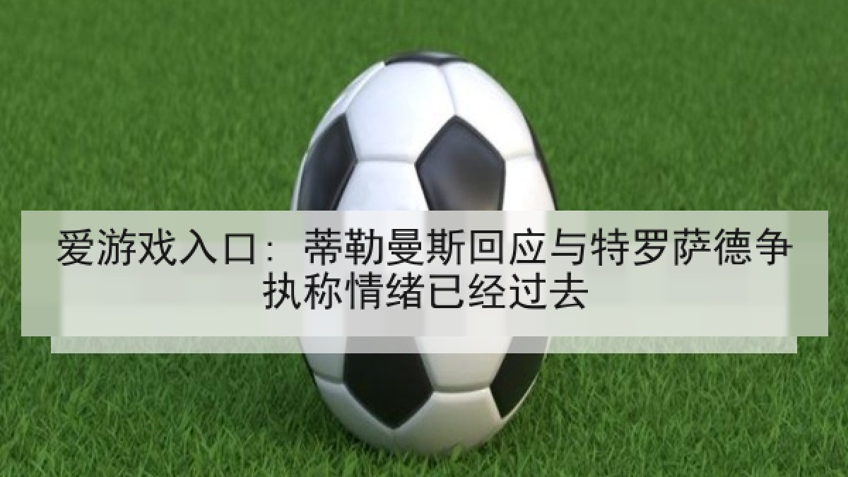 爱游戏入口: 蒂勒曼斯回应与特罗萨德争执称情绪已经过去